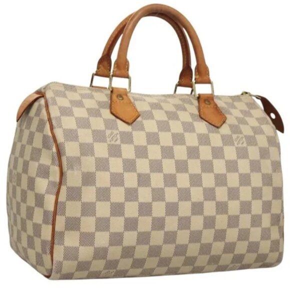 LV DAMIER AZUR SPEEDY 35- PRE-OWNED - Picture 1 of 1